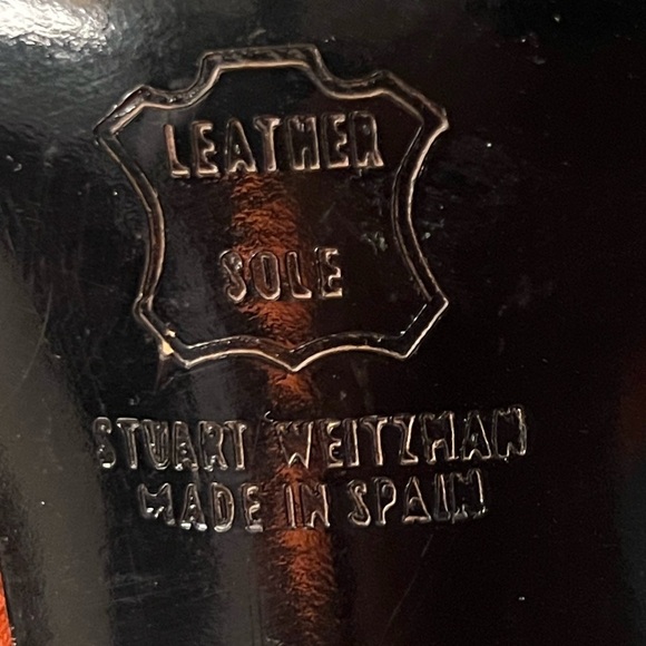 Stuart Weitzman black open toe leather sandals with ankle strap size 9AA - Picture 12 of 12